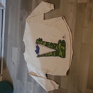 Vintage 1990s Picasso Pigcasso Alligator Mouse Art Sweatshirt One Size Fits Most
